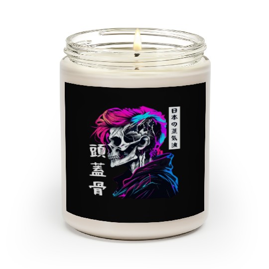 Sad Boy Anime Skull Skeleton Gothic Vaporwave Aest Scented Candles