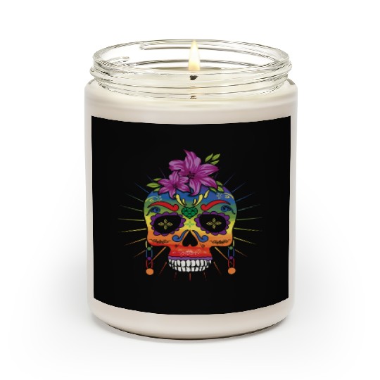 Flower Dia De Los Muertos LGBTQ LGBT Pride Month Scented Candles