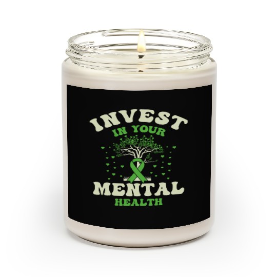 Invest In Your Mental Health Awareness Depression Scented Candles