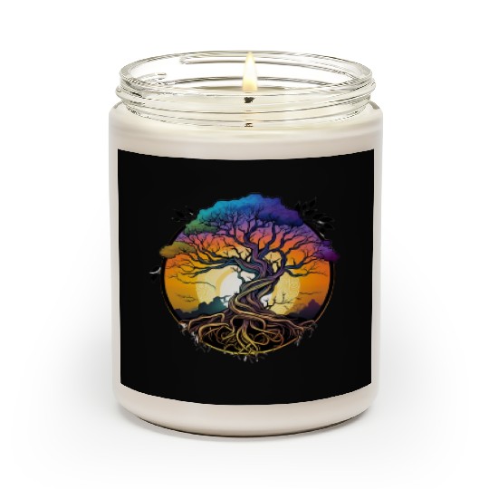 beautiful fantasy tree Scented Candles