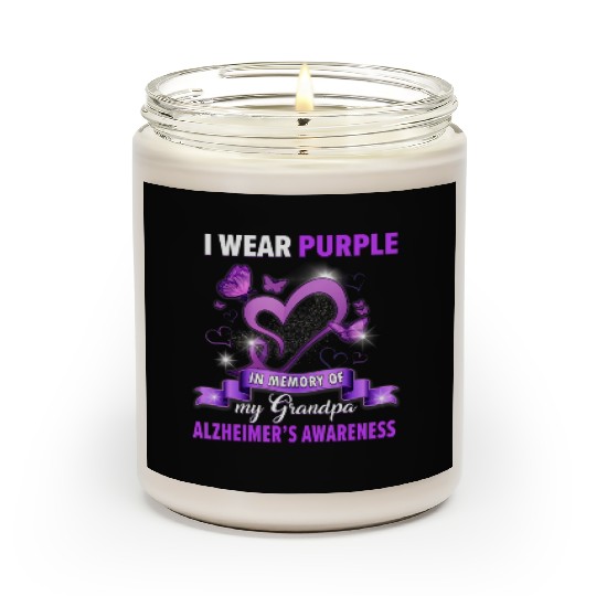 Alzheimer s Awareness I Wear Purple In Memory Of Scented Candles