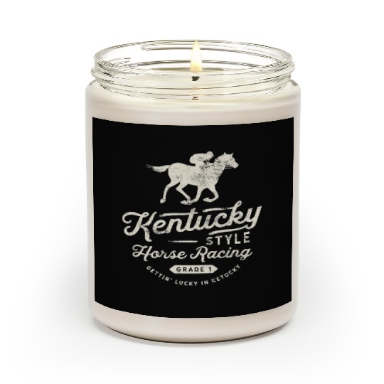 Funny Derby Day Kentucky style horse racing T Shi Scented Candles