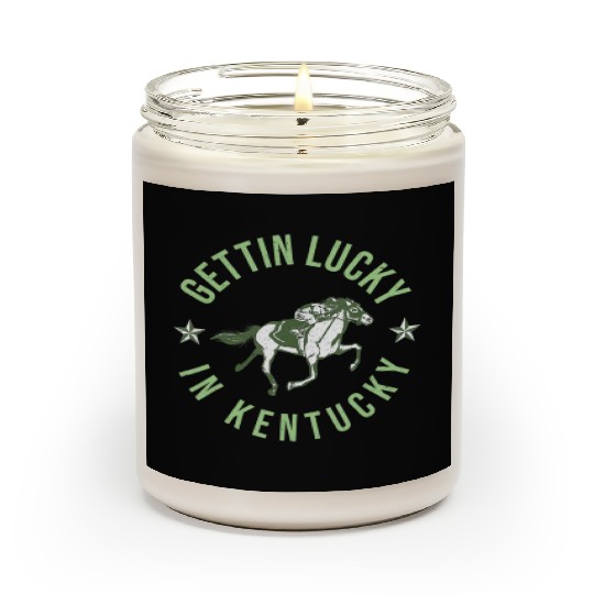 Funny Derby Vintage Getting Lucky In Kentucky Hor Scented Candles
