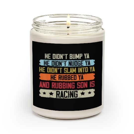 Funny Dirt Track Racing Sprint Car Speedway Racer Scented Candles