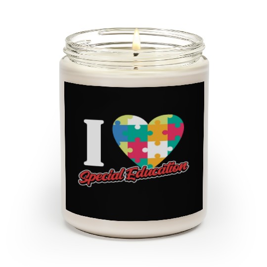 I Love Special Education Sped Teacher Awareness Scented Candles