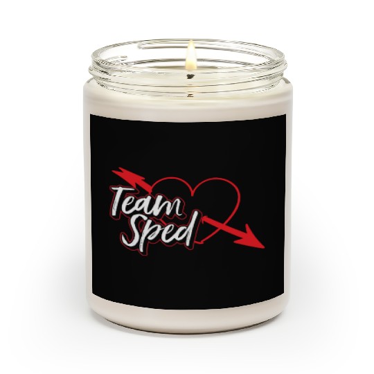 Team Sped Teacher Awareness Special Education Scented Candles