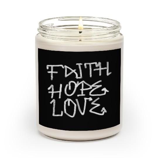 Faith, hope, love Scented Candles