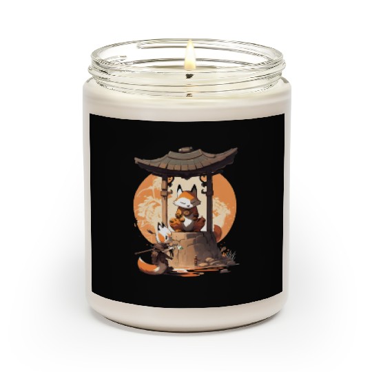 Masked Samurai Fox Scented Candles