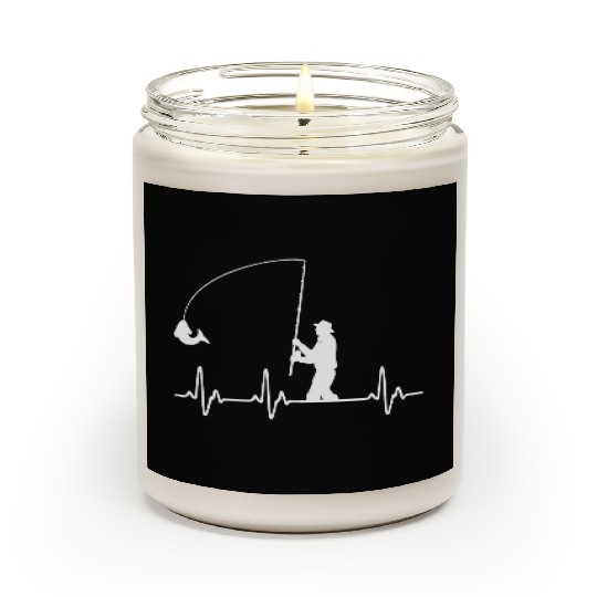 Heartbeat angler fisherman fishing equipment Scented Candles