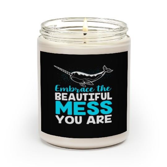 Inspirational Animal Quote Sea Creature Narwhal Scented Candles