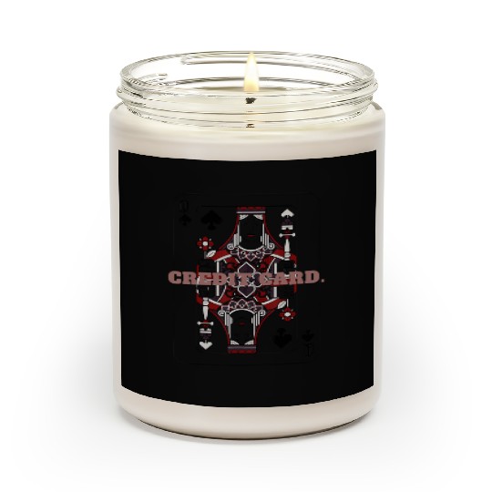 CREDIT CARD Queen of Spades Playing Card Scented Candles