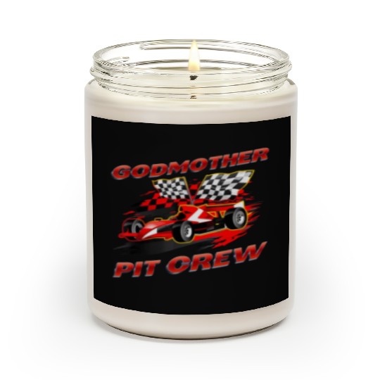 Godmother Pit Crew Race Car Birthday Party Racing Scented Candles