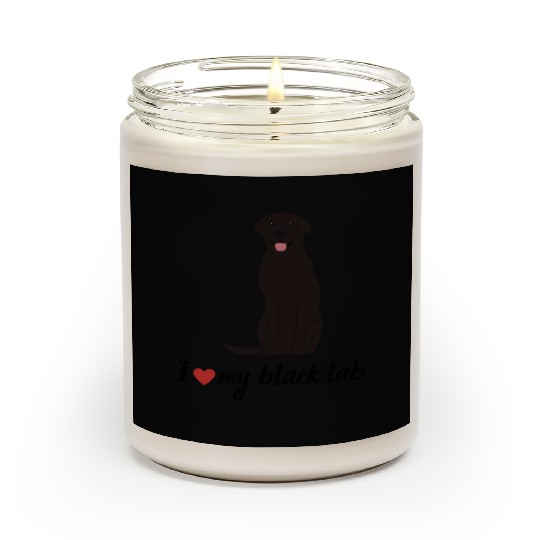 I love my black lab labrador Gift Lover Scented Candles