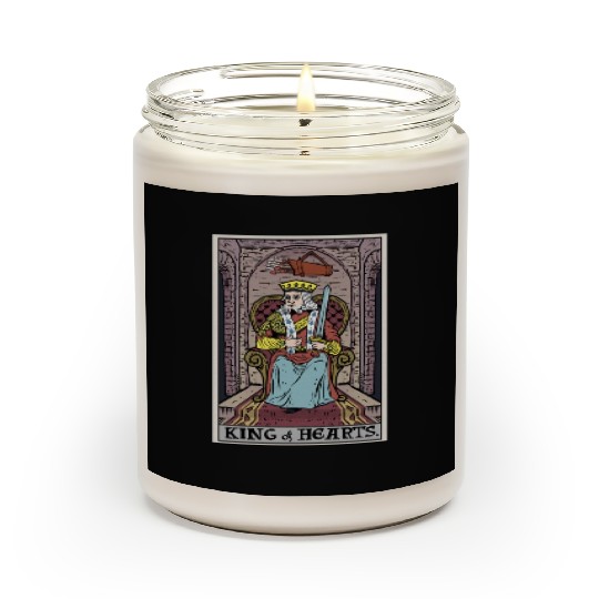 King of Hearts Tarot Card Scented Candles