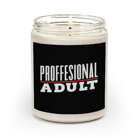 Professional Adult Adulthood Adulting Birthday Scented Candles