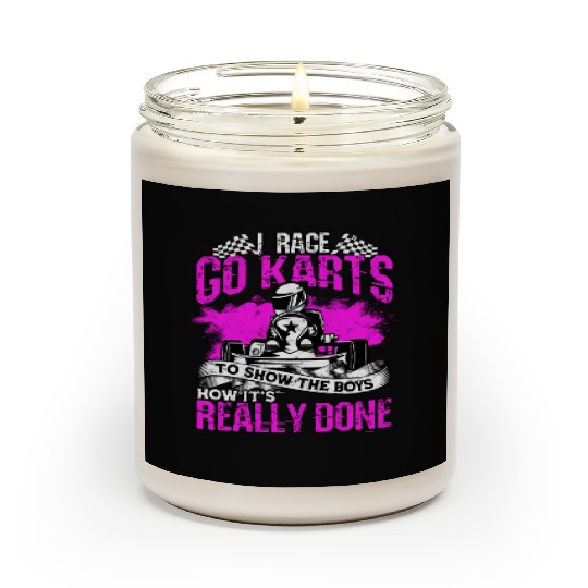 Go Kart Racer Pit Crew Car Racing Karting Scented Candles