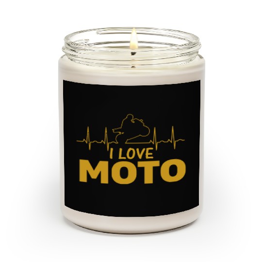Motorcycle Heartbeat I love my Motorcycle Scented Candles