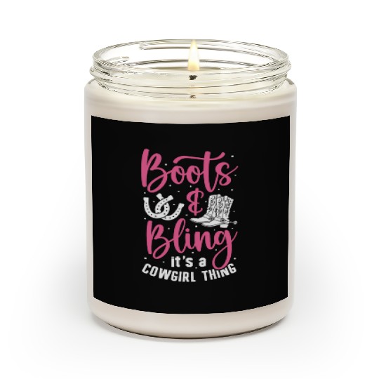 Boots And Bling It's A Cowgirl Thing Scented Candles