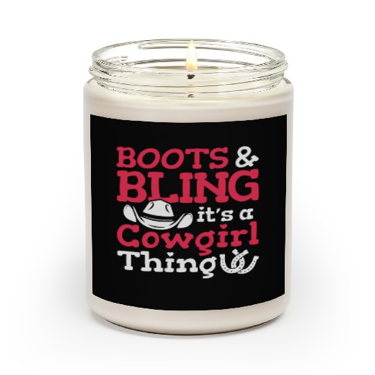 Boots And Bling It's A Cowgirl Thing Scented Candles
