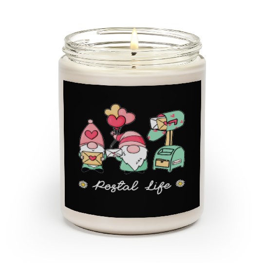 Gnome Postal Worker Life, Mail Carrier Men And Wom Scented Candles