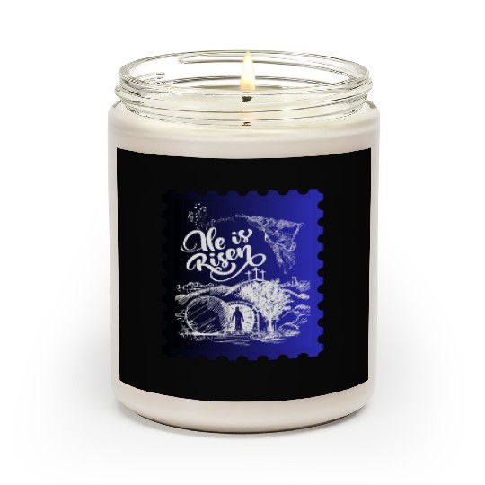 He Is Risen. Angel and singing; Classic drawing Scented Candles