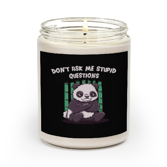 Dont Ask Me Stupid Questions Funny Sarcastic Humor Scented Candles