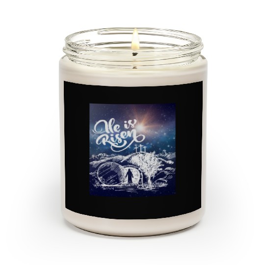 He Is Risen!Jesus,Easter, Bright & Morning Star Scented Candles