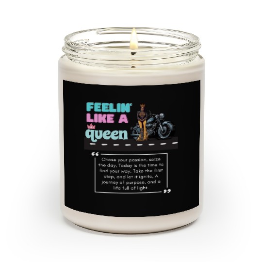 Feelin' Like a Queen Lady Biker motorcycle-theme Scented Candles