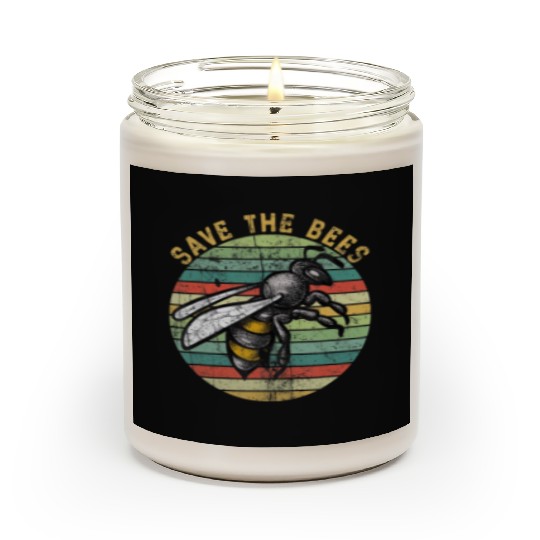 Save the Bees Harvest Succulent Gardening Grass N Scented Candles