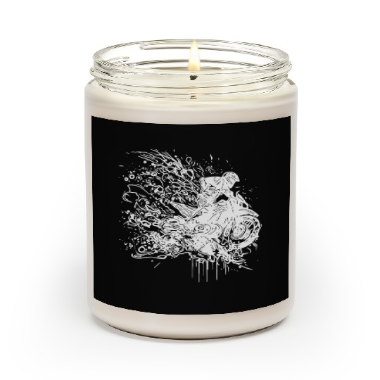 Racing Motorcycle Splash Style Scented Candles