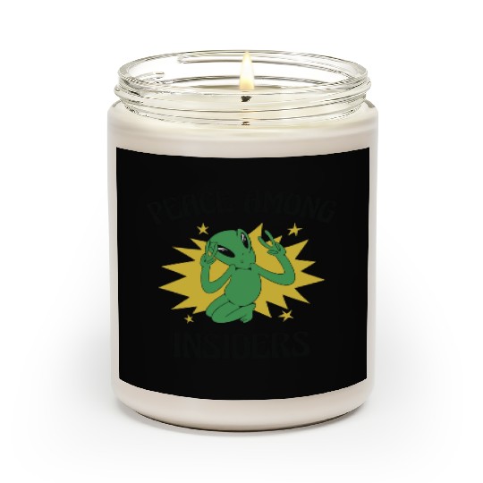 Area 51 Peace Alien Head Martian Space Outsider Scented Candles