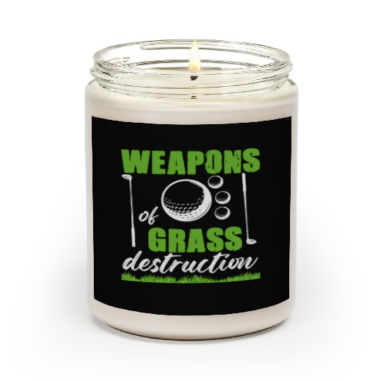 Funny Golf Weapons of Grass Destruction Scented Candles