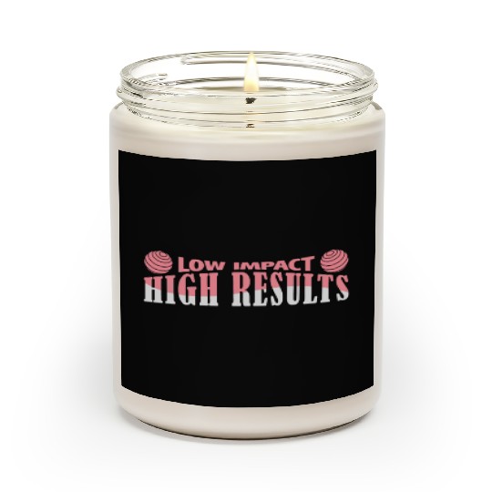 Gym Training Design for Low Impact Workout Scented Candles