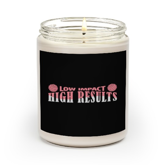 Gym Training Design for Low Impact Workout Scented Candles