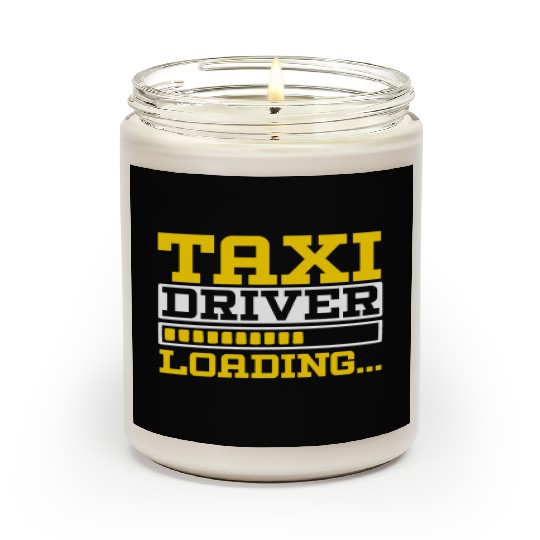 Taxi Driver Loading Taxicab Cab Driver Cabbie Scented Candles