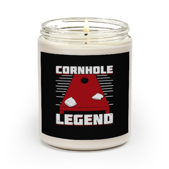 Cornhole Legend Bean Bag Toss Player Gift Scented Candles