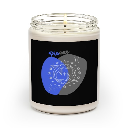 Underwater Dreams: A Minimalist Pisces Design Scented Candles