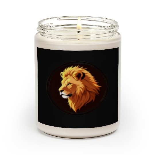 Lion logo Scented Candles