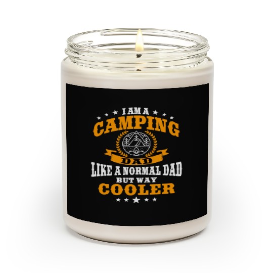 Funny Camping Dad Saying Summer Camp For Men Scented Candles