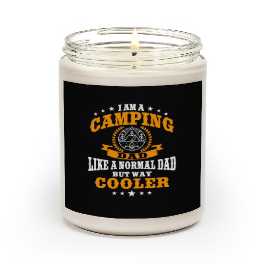 Funny Camping Dad Saying Summer Camp For Men Scented Candles