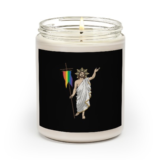 LGBT Jesus Equal Rainbow Christian Scented Candles