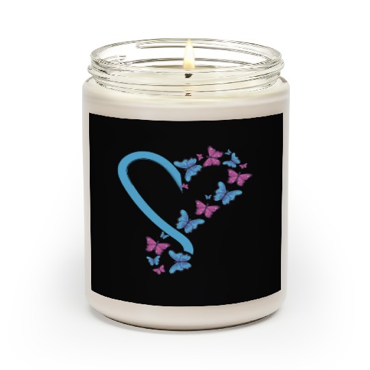 Colorful Butterflies Gardener Women Girls Scented Candles