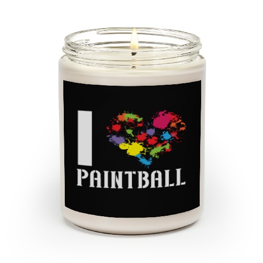 Paintball Paint Gun Paintball Player Paintballer Scented Candles