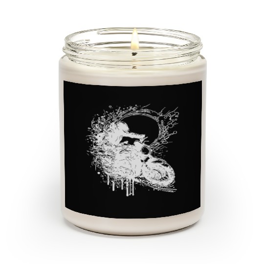 Motorcycle Racing Splash Jump Style Scented Candles