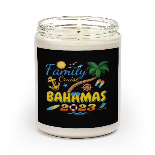 Family Cruise Bahamas 2023 Matching Group Summer Scented Candles