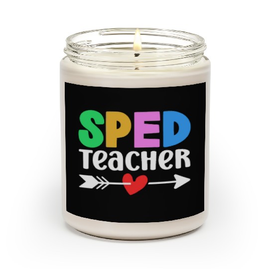 Sped Teacher Special Education Cute Awareness Scented Candles