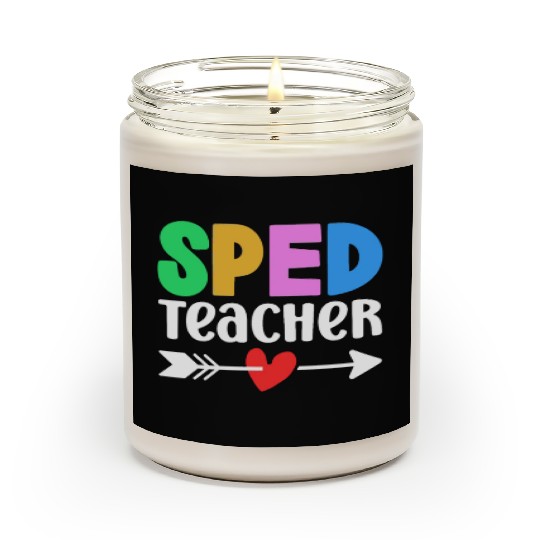 Sped Teacher Special Education Cute Awareness Scented Candles
