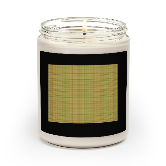Easter Carrot Colors Plaid Pattern Scented Candles