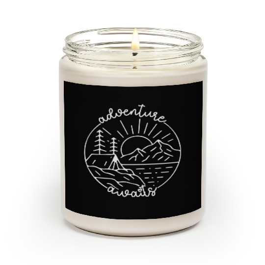 Mountains Nature Adventure Outdoor Scented Candles