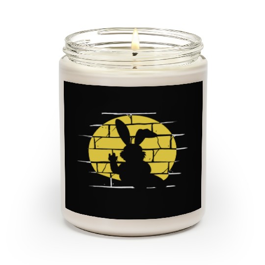 Easter Metalhead Bunny Rock Music Rabbit Scented Candles